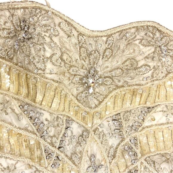 Ysa Makino‎ Designer Wedding Gown Embellished Strapless 10 - Picture 3 of 10